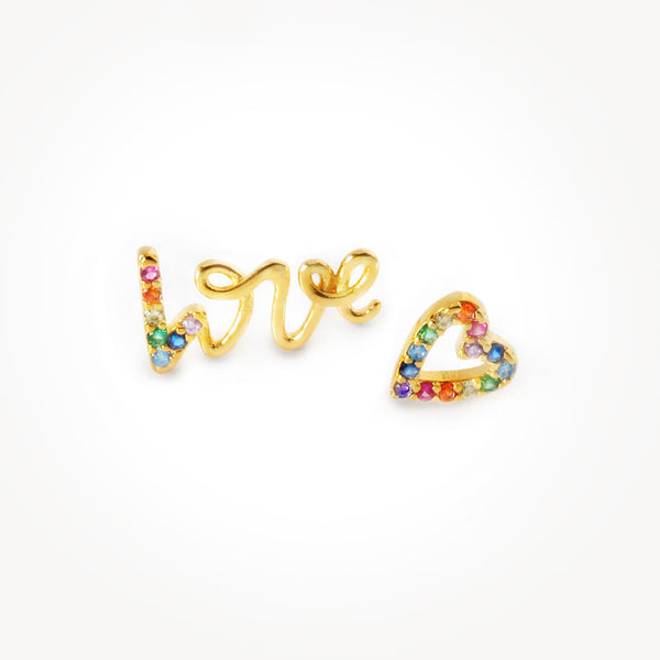 O LOVE 彩石耳環